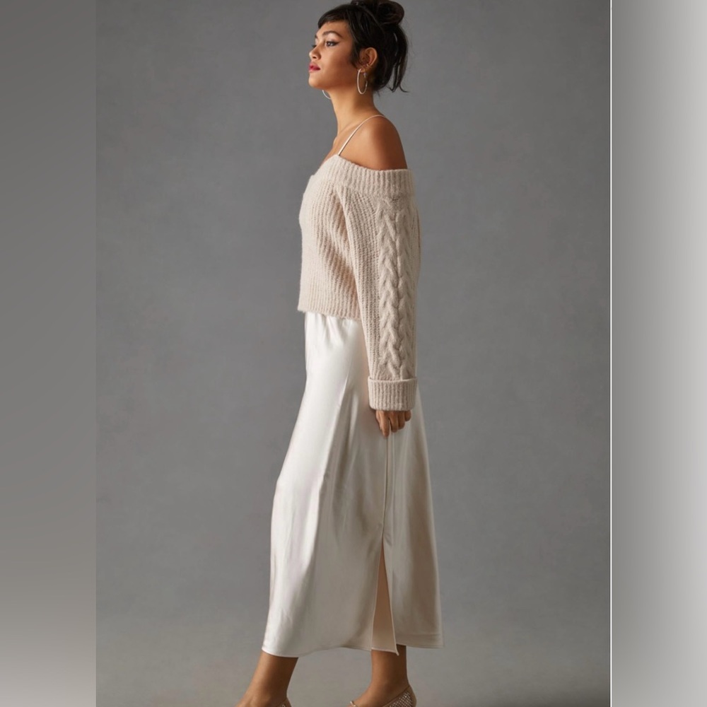 Mare Mare X Anthropologie sweater slip dress Size large